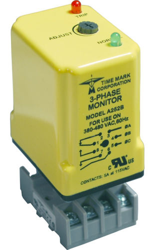 Voltage monitoring relay - 85 - 480 V | 252 series - Time Mark - phase loss / three-phase / for electric motors