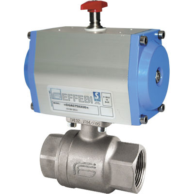 Ball valve - VEGA series - EFFEBI - pneumatically-operated / manual ...