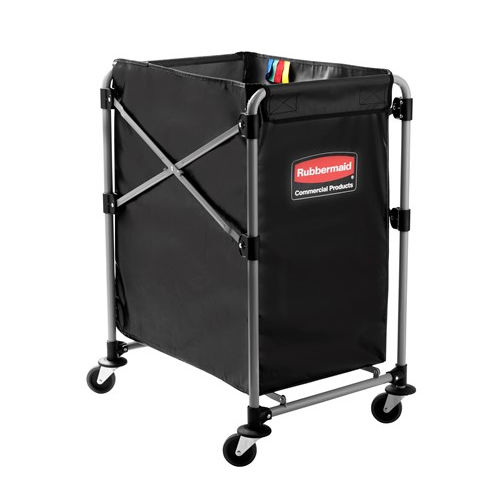 Transport cart - 18817 - Rubbermaid - steel / basket / for linen