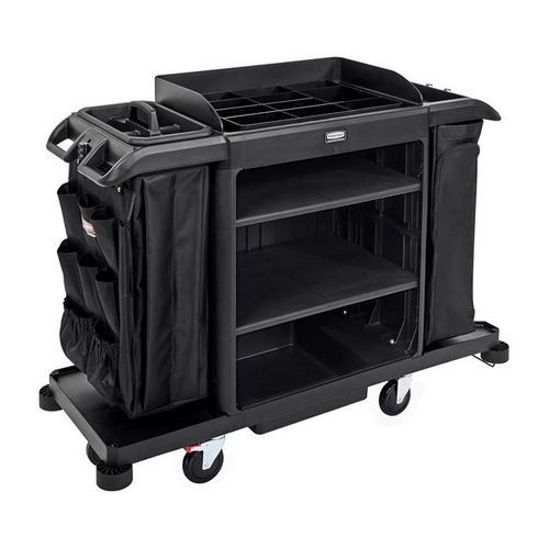 Cleaning cart - 2202527 - Rubbermaid - shelf / 2 levels / for linen