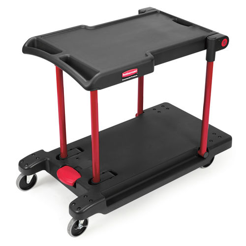 Transport trolley - FG430000BLA - Rubbermaid - handling / 2 levels / platform