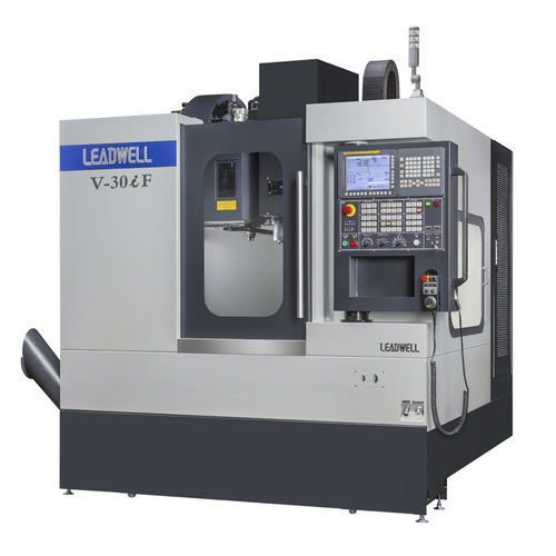3-axis CNC machining center - V series  - LEADWELL - vertical / with rotary table / 24 tools