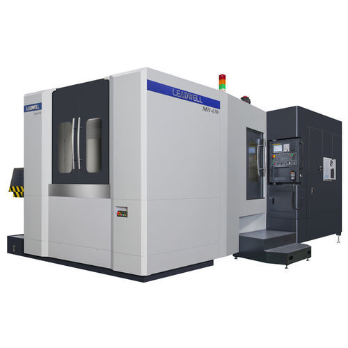 3-axis CNC machining center - MH series  - LEADWELL - horizontal / with rotary table / 60 tools