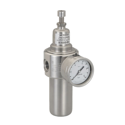 Compressed air filter-regulator - B3000 series - AirCom Pneumatic - air / pressure / for the food industry