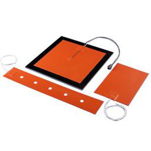 Flexible heating element - Durex Industries - silicone / for liquids and gases / adhesive