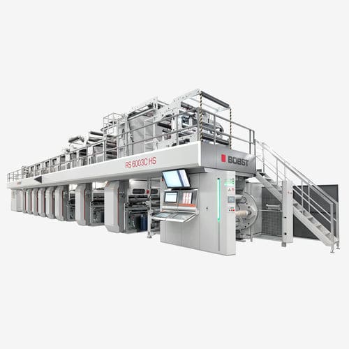 Rotogravure printing machine - RS 6003 - BOBST - for packaging / color / high-speed