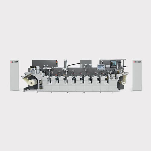 In-line flexographic press - M1 - BOBST - 8-color / for paper / for plastic film