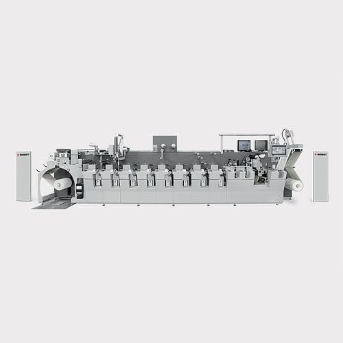 In-line flexographic press - M3 - BOBST - 8-color / for paper / for plastic film