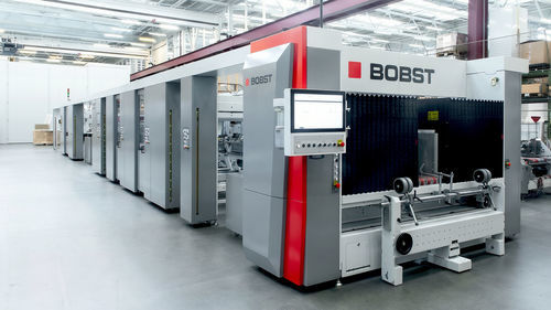 Cardboard folding machine - MASTERFOLD series - BOBST - electric / automatic / motorized