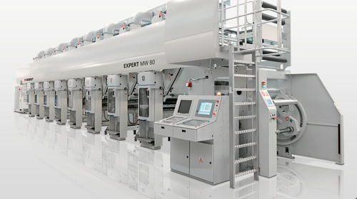 Rotogravure printing machine - MW 60 - BOBST - for labels / color / in-line