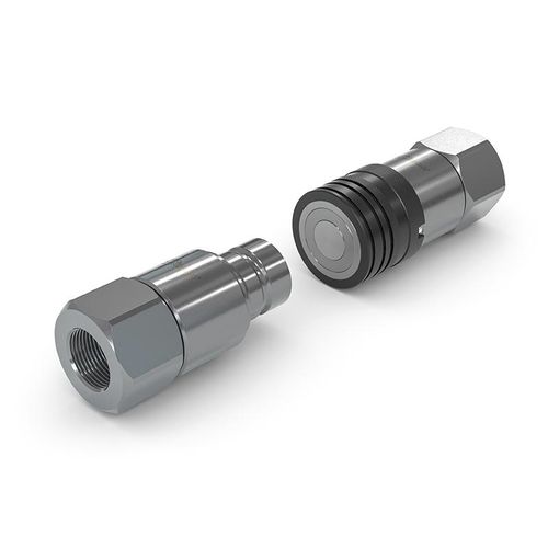 Flat-face fitting - TRC1-TRN1-S5 - WEH GmbH Verbindungstechnik - hydraulic / threaded / quick