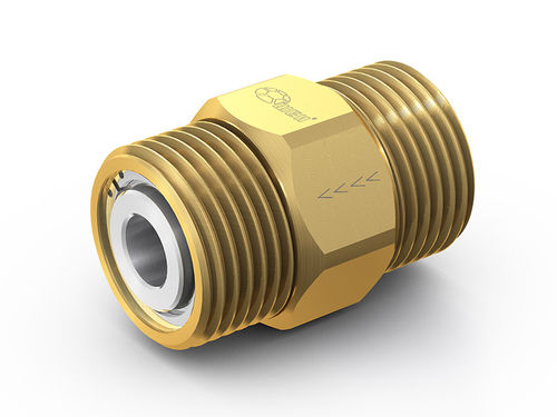 Ball check valve - WEH® TVR2 - WEH GmbH Verbindungstechnik - for gas / threaded / brass