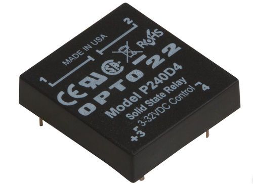 DC solid state relay - P240D4 - Opto 22 - AC / low-profile / for printed circuit boards