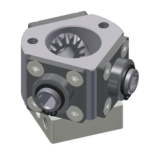 Bevel angle gearbox - 3014 series - Ketterer - hollow-shaft / 90° / steel