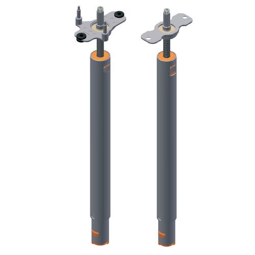 Rotating screw jack - 4115.14 series - Ketterer - telescopic / motorized / for table height adjustment