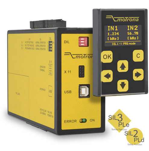 Electronic rotational speed monitor - DS250 A/B - motrona - incremental input / analog output / transistor output