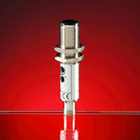 Polarized retroreflective photoelectric sensor - FT series - AECO - cylindrical / red light / polarized
