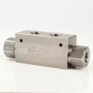 Pilot-operated check valve - FT 2257/8 - F.lli TOGNELLA - piston / stainless steel / in-line