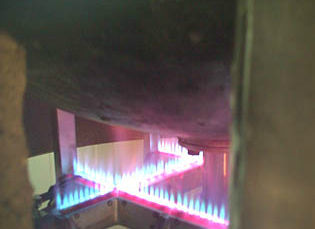 Linear array burner - RL series - Wayler - natural gas / indirect fired