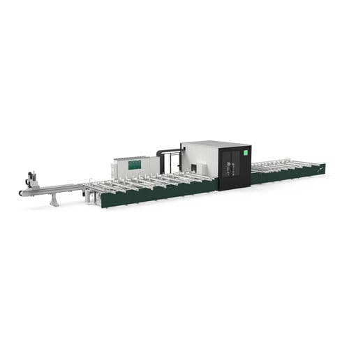 Multifunction cutting and machining center - LMT 650 - Fom Industrie Aluminium Working Machinery - CNC / for aluminum profiles