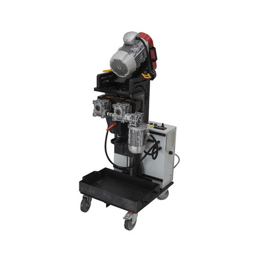 Electric chamfering machine - MULTIEDGE80 - G.B.C. INDUSTRIAL TOOLS - mobile / plate / with adjustable angle