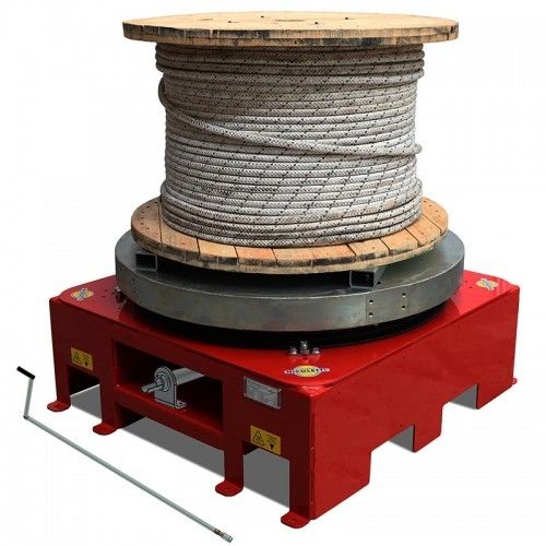 Cable drum unwinder - SVI/30 - MECCANICA NICOLETTI - manual / with shaft