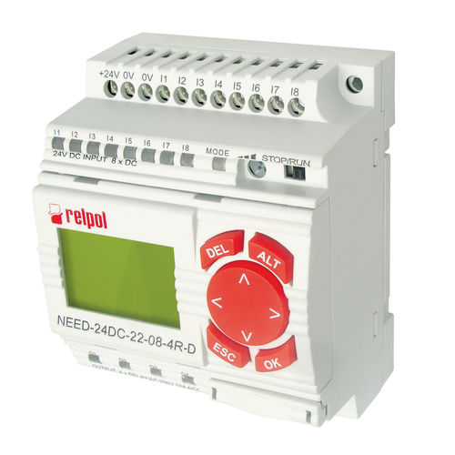 DIN rail programmable relay NEED 2284RD series RELPOL 8I / 4