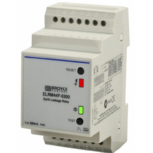 Earth-leakage control relay - ELRM44F-0030 - Broyce Control - three-phase / DC / DIN rail