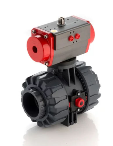 Ball valve - VKDFV/CP DA - FIP - Formatura Iniezione Polimeri - pneumatically-operated / for control / for water