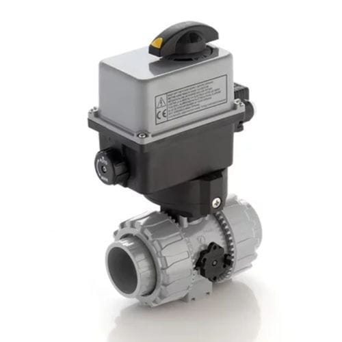 Ball valve - VKDAC/CE - FIP - Formatura Iniezione Polimeri - electrically-actuated / for control / shut-off