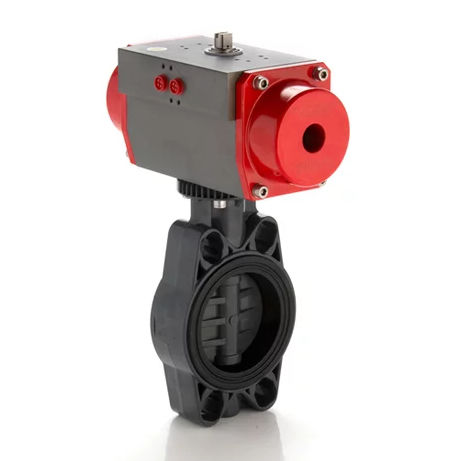 Butterfly valve - FEOV/CP DA - FIP - Formatura Iniezione Polimeri - pneumatically-operated / shut-off / regulating