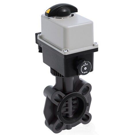 Butterfly valve - FEOV/CE - FIP - Formatura Iniezione Polimeri - electrically-actuated / shut-off / regulating