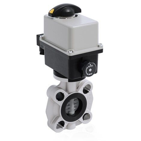Butterfly valve - FKOC/CE - FIP - Formatura Iniezione Polimeri - electrically-actuated / regulating / for water