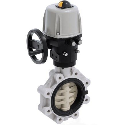 Butterfly valve - FKOM/CE - FIP - Formatura Iniezione Polimeri - electric / shut-off / regulating