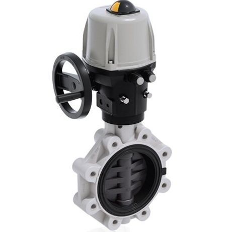 Butterfly valve - FKOV/CE - FIP - Formatura Iniezione Polimeri - electrically-actuated / shut-off / regulating