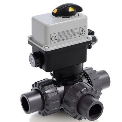Ball valve - LKDJV/CE - FIP - Formatura Iniezione Polimeri - electric / mixing / for water