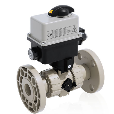 Ball valve - VKDOAM/CE - FIP - Formatura Iniezione Polimeri - electrically-actuated / shut-off / for water