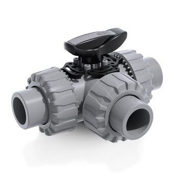 Ball valve - LKDAC - DUAL BLOCK® - FIP - Formatura Iniezione Polimeri - manual / mixing / female