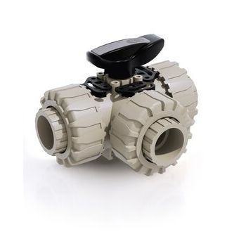 Ball valve - LKDIM - DUAL BLOCK® - FIP - Formatura Iniezione Polimeri - manual / mixing / for water