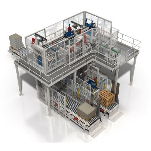 Layer palletizer - KAC 410 KOMPACT GOLD - CLEVERTECH - low level infeed / case / automatic