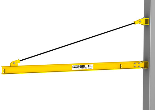 Wall-mounted jib crane - WB100 - Gorbel - lifting / rotary / overbraced