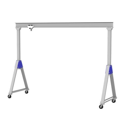 Gantry crane on casters Gorbel for heavy loads / steel / height