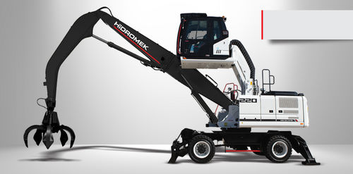 Medium excavator - HMK 220W MH - HIDROMEK co. - rubber-tired / diesel
