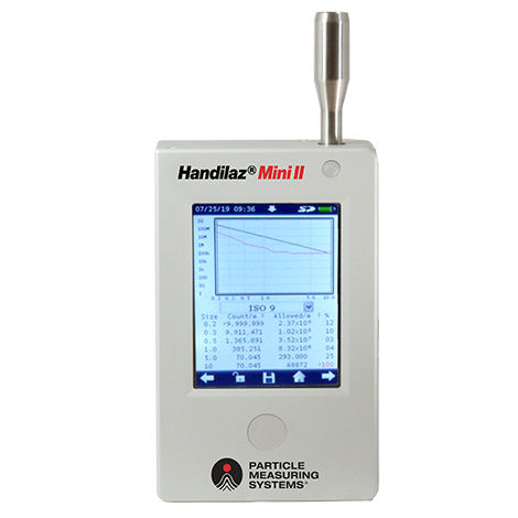 Air airborne particle counter - Handilaz® Mini II - Particle Measuring Systems - digital / electronic / for clean rooms