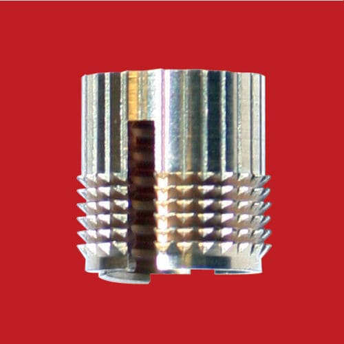 Threaded insert - 40/DM series - SIMAF - brass / for plastics