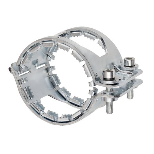 Support flange - 152298 - MÜPRO - cast iron / saddle tee