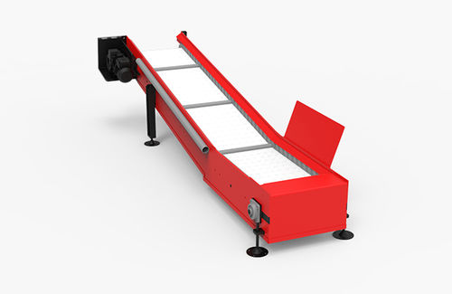Plate conveyor belt - JÖST - flexible / stainless steel / steel