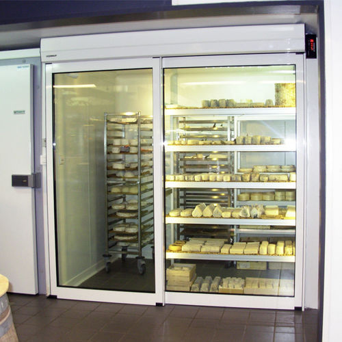 Sliding door - DIVA ECOENERGY - PORTALP - aluminium / glazed / industrial