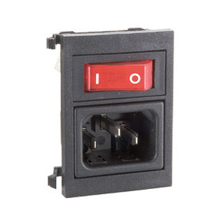 Electrical power supply connector - BZ030 series - OMEGA FUSIBILI - rectangular / bipolar / single-pole
