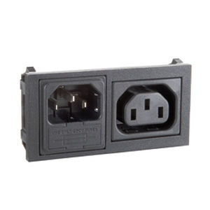 Electrical power supply connector - HZ13 series - OMEGA FUSIBILI - bipolar / nylon / horizontal